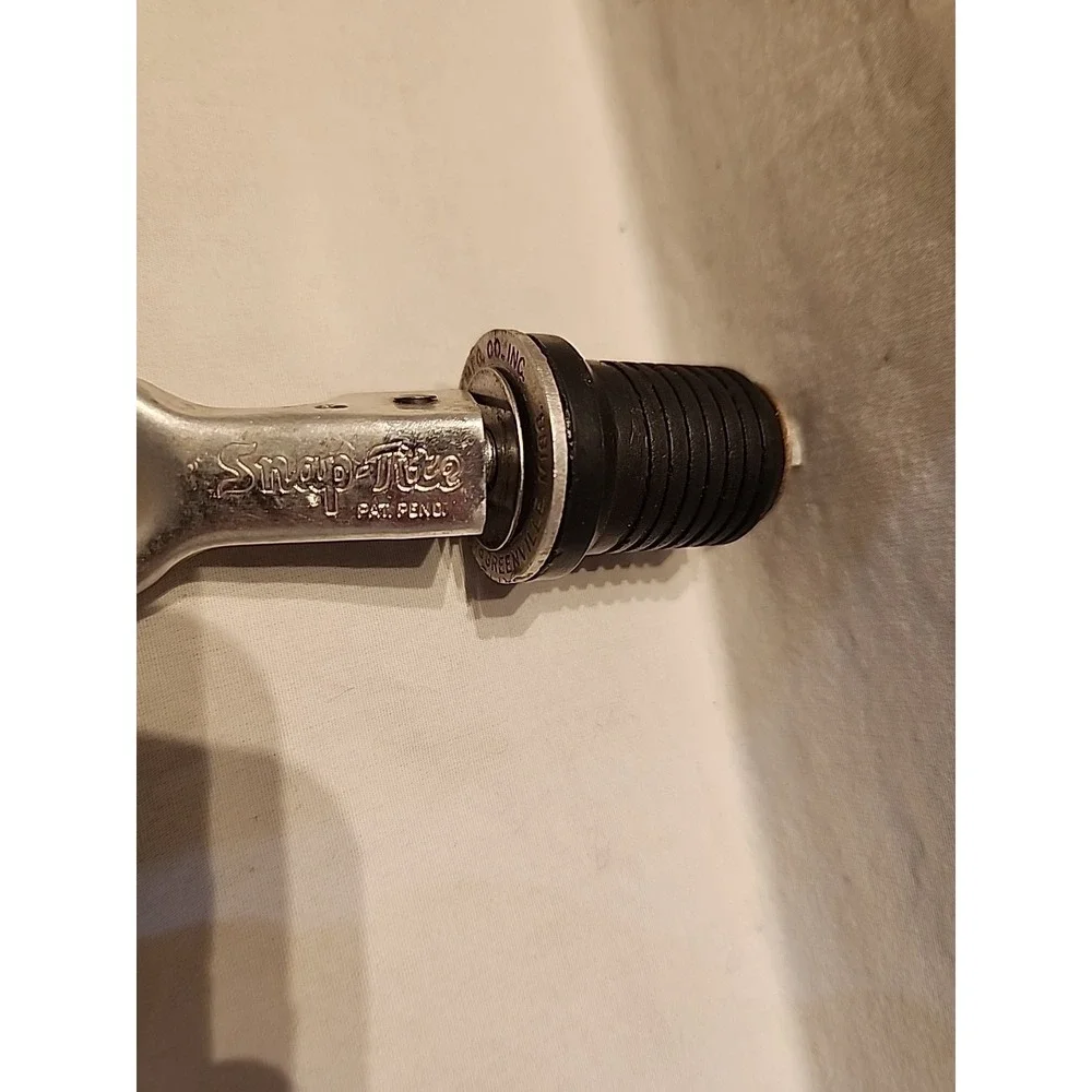 Vintage Kitchen Tool Set Tongs , Bottle Stopper And Garlic Press